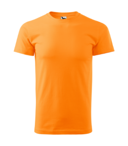 T-shirt Basic mandarynkowy